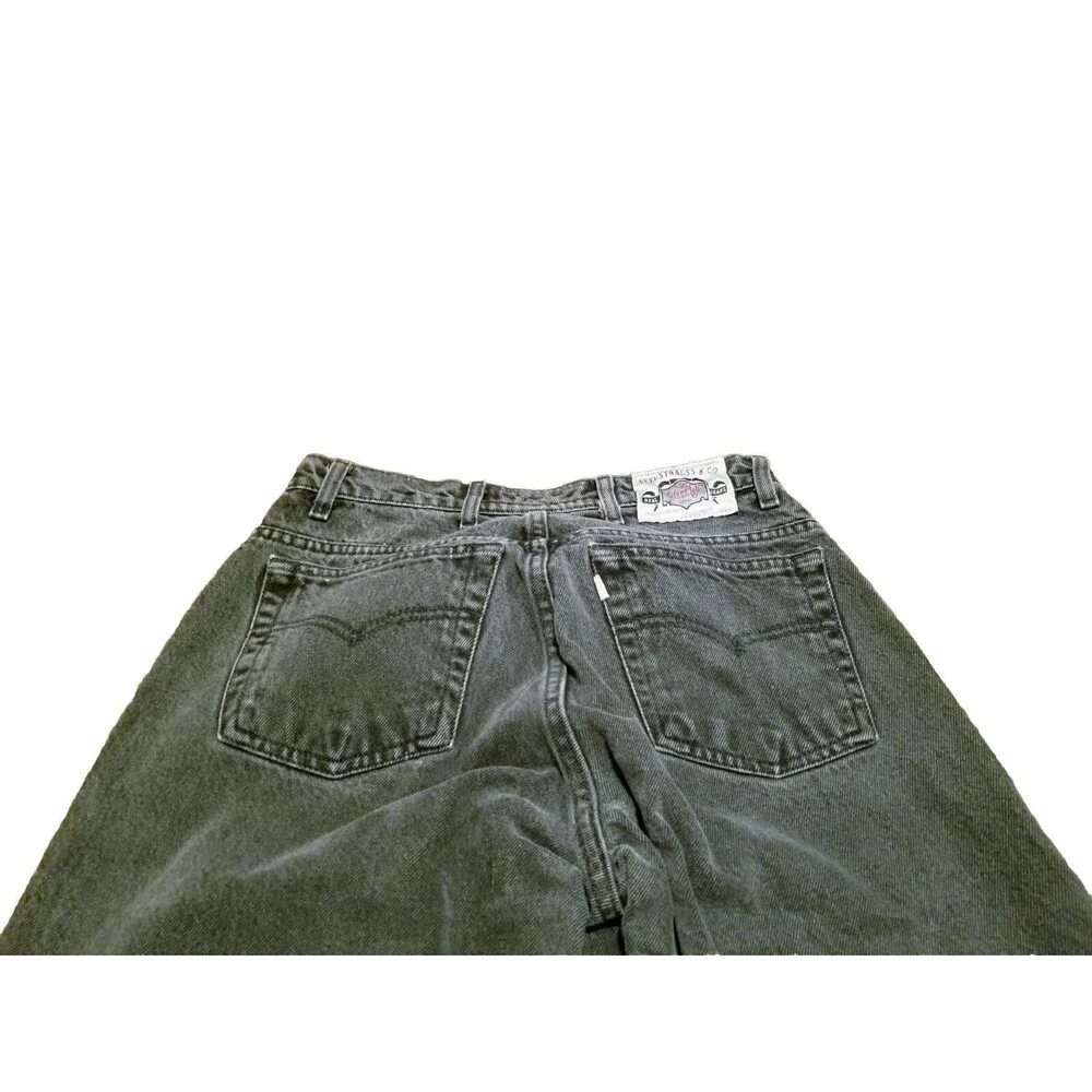 Levi's Silvertab Jeans Men's Size 29x34 Gray Vintage Denim Tapered Pleated